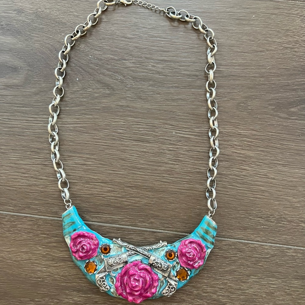 Guns and Roses Statement Necklace